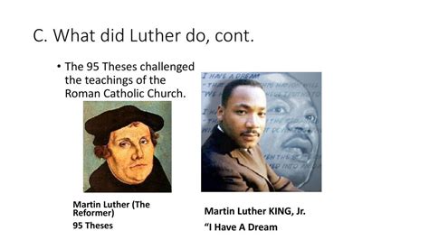 Lesson focus: Martin Luther challenged