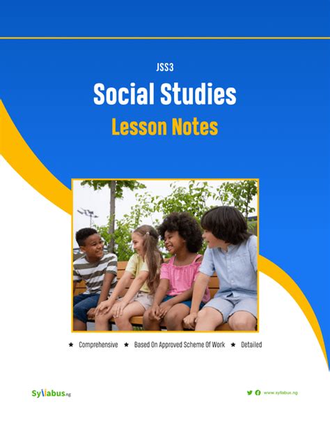 Lesson note on social studies for jss3 first term english.  uLesson is ...