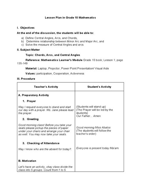 Lesson plan for maths class 10 pdf.  Start for free now!.  Term : From Date : Subject : Bo...