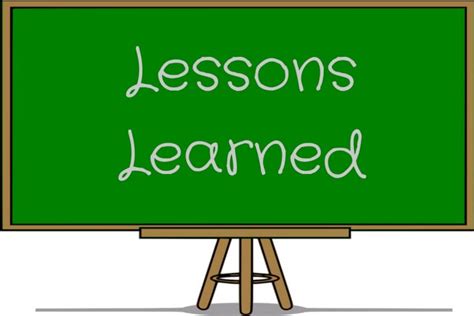 lessons learned: experience