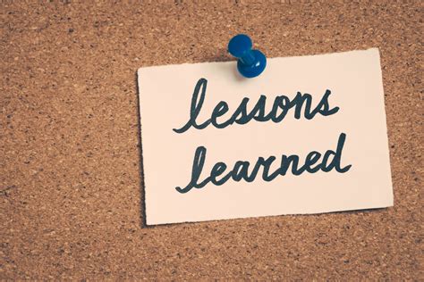 Lessons Learned..... - Blog