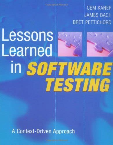 Lessons learned in software testing a context driven approach computer science. - Volvo 50 gxi manuale di servizio.