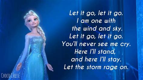 Let İt Go Lyrics.