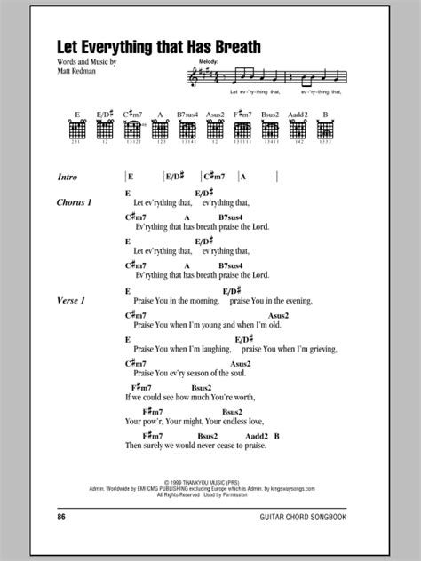 Let Everything That Has Breath Chords - Matt Redman