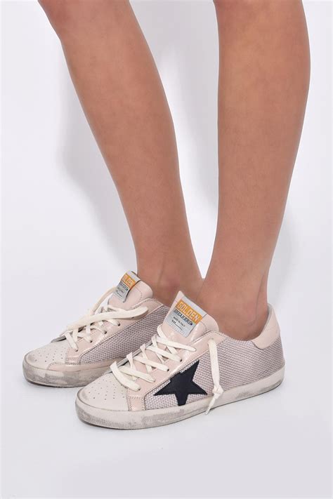 Let Your Feet Shine Bright with Pink Star Golden Goose Sneakers!