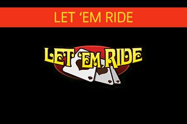 Let em ride free. Free Let Em Ride Poker. admin 4/3/2022 03/04/22. Let It Ride Poker Wizard; Let It Ride Video Poker; Play Let’em Ride Poker. Let It Ride is a variation of five-card stud, based on a poker hand formed by three own cards and two community cards. The aim of each player at a Let It Ride poker table is to win the pot that contains all. 