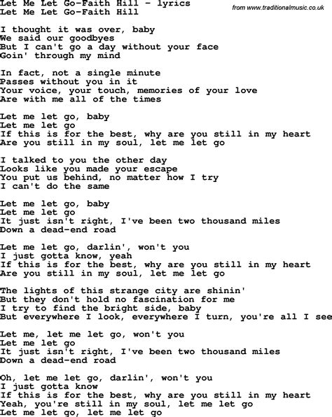 Let Me Go Lyrics [Verse 1] Talk to you with my hands tied Walk towards you on a fine line Everybody has a dark side I feel embarrassed when they see mine Rain falling from my …