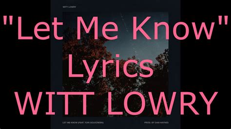 Let me let me know lyrics. Things To Know About Let me let me know lyrics. 