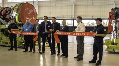 Let the repairs begin! Back in August, Delta cut the ribbon on an advanced engine repair shop at its Atlanta headquarters