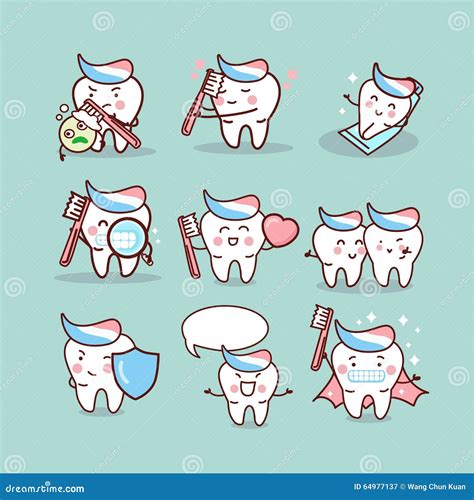 Lets Brush Our Teeth Stay Healthy, Tooth Brush Clips ,cartoon baby