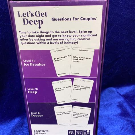 Lets Get Deep Card Game Gameology