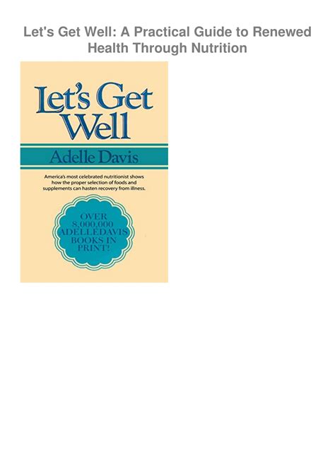 Lets get well a practical guide to renewed health through nutrition. - Servidor apache 2 (la biblia de).