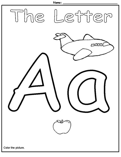 Letter A Printables For Toddlers