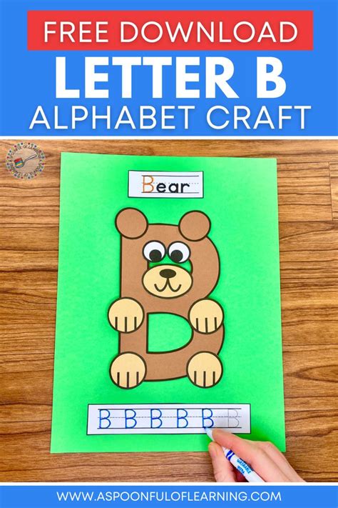 Letter B Craft - Alphabet Crafts - A Spoonful of Learning