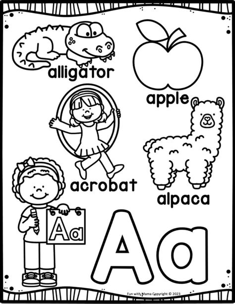 Letter Coloring Shee