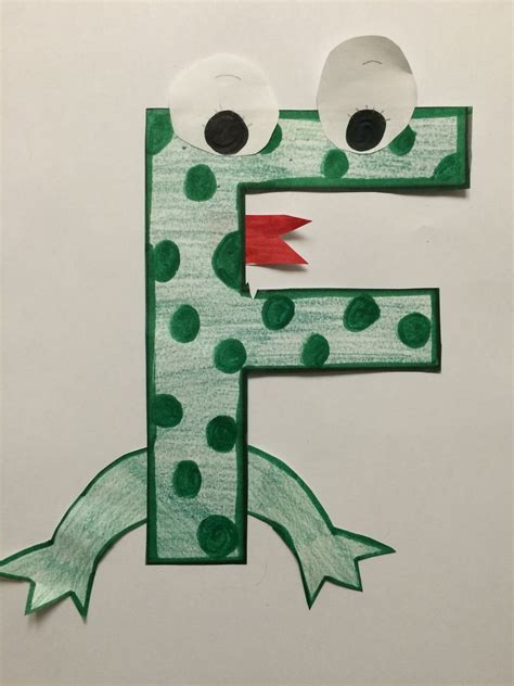 Letter F Frog Craft Teaching Resources TPT