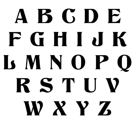 Letter Fonts Printable