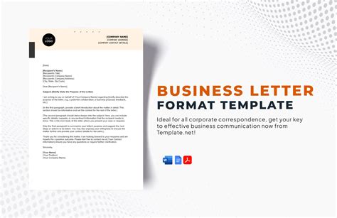 Letter Format Template Business