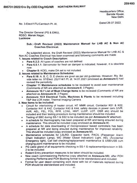 Letter Issued by CAMTECH and extracts of manuals