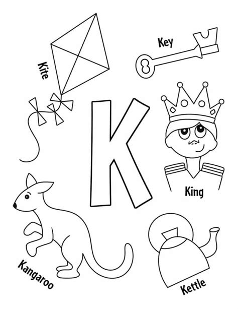 Letter K Coloring