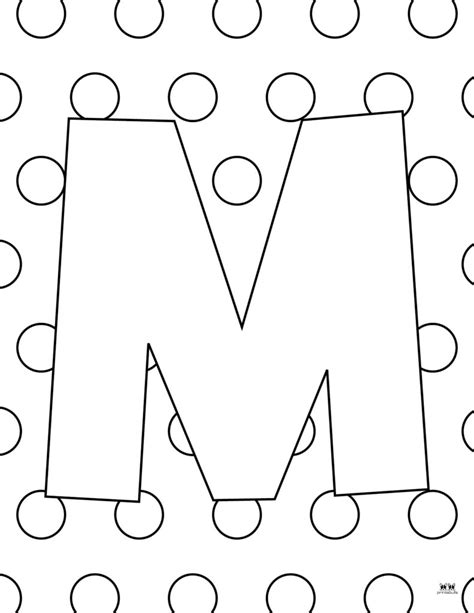Letter M Alphabet Coloring Pages 3 Printable Versions! in 2022