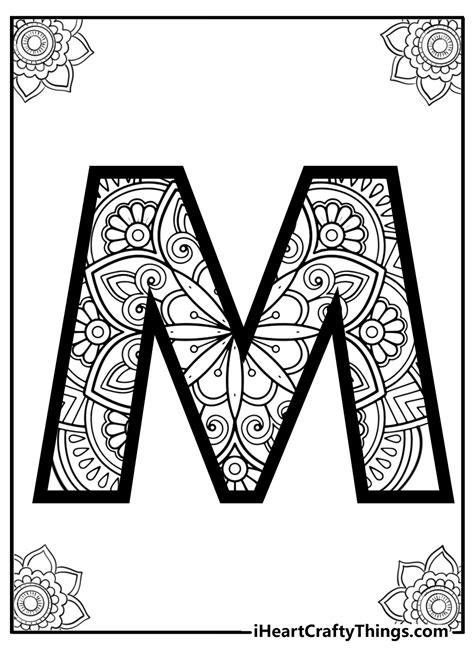 Letter M Coloring Shee