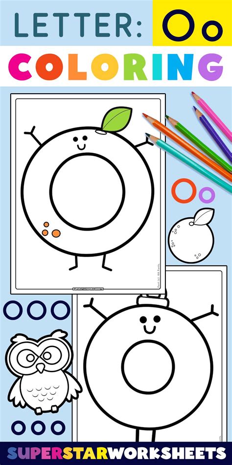 Letter O Coloring Shee