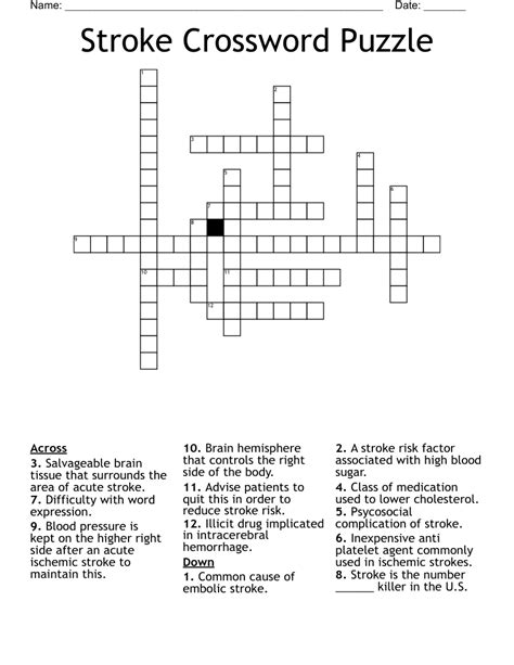 Letter Stroke Crossword Clue