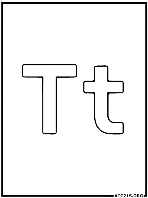 Letter T Coloring