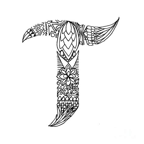 Letter T Drawing