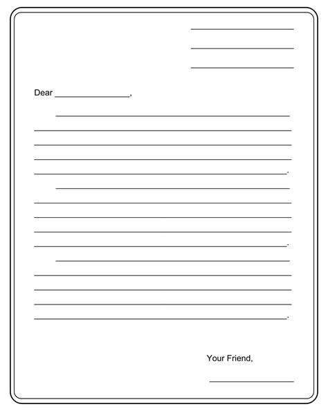 Letter Template Writing