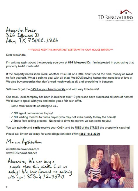 Letter To Seller From Buyer Template