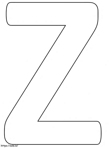 Letter Z Coloring Shee