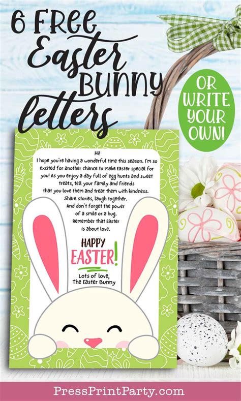 Letter from the Easter Bunny Customized and Printable