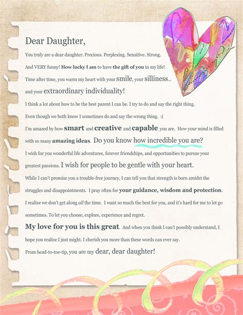 Letter to my daughter. Things To Know About Letter to my daughter. 