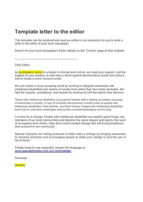Letter to the Editor Format Template Example Letter example, Math