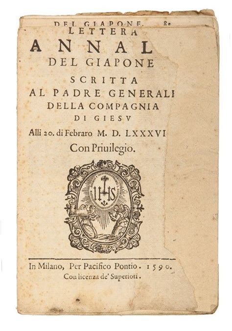 Lettera del giapone de gli anni 1591. - Full version ncmhce exam study guide.