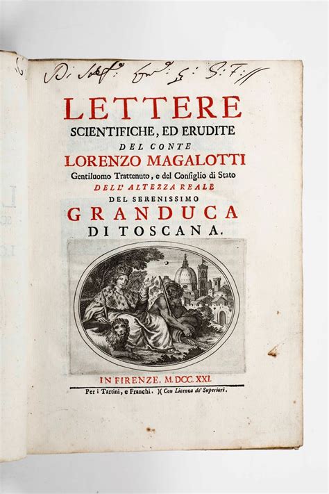 Lettere odorose di lorenzo magalotti (1693 1705). - Serafin bonete colorado../serafin in bonete colorado (primera lectura).