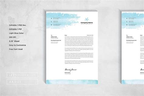 Letterhead Second Sheet Design at Design