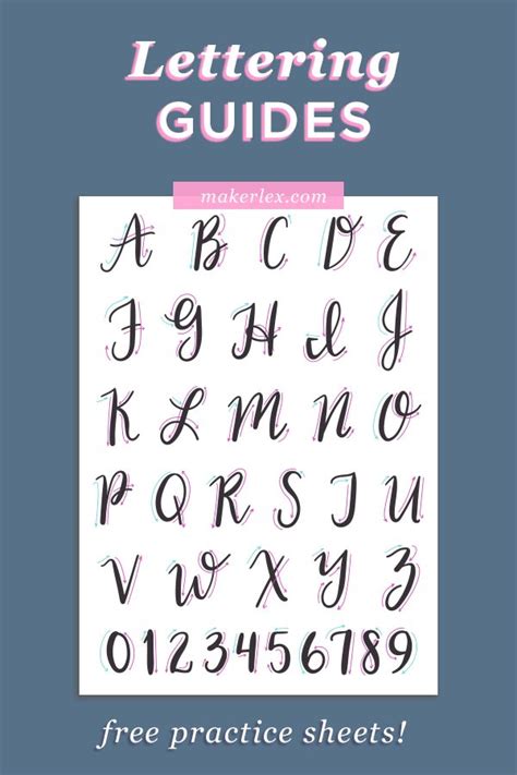 Lettering alphabet, Lettering guide, Lettering tutorial