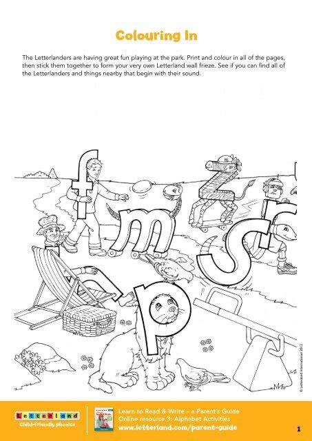 Letterland Coloring Pages Learning How to Read