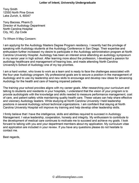 LetterofIntent02HD All Form Templates