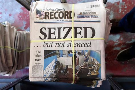 Letters: Raid on the Marion County Record is a reminder to support journalists