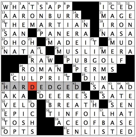 The New York Times crossword puzzle is legendary for i