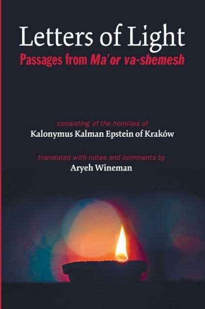 Read Online Letters Of Light By Kalonymus Kalman Epstein