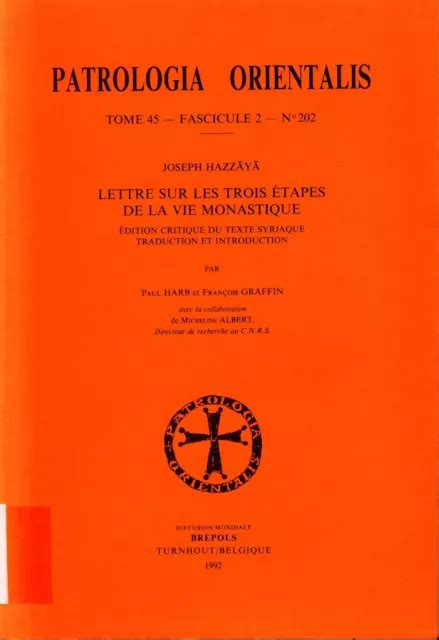Lettre sur les trois étapes de la vie monastique. - Manuale di burgman un 150 2002.