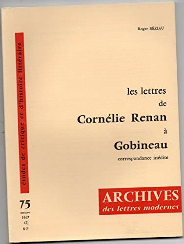 Lettres de cornélie renan à gobineau. - Manuale di manutenzione di hp laserjet 4000.