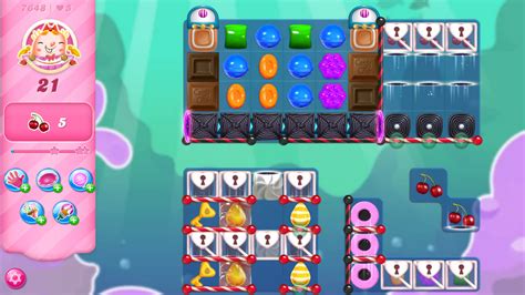 Level 7648 candy crush. The bubblegum in the middle part of the board can be helpful as it pops, so use that to help clear the rainbow twists and blockers. The video below starts with 30 moves but it is completed in 25 moves. Video by Johnny Crush. Candy Crush Saga LEVEL 7642 NO BOOSTERS. Be the first to see new videos by Cookie. 