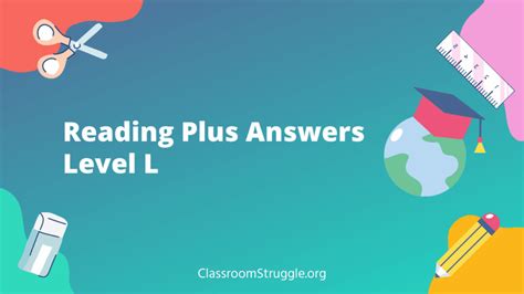 A lot of Reading Plus answer keys, including Level L, are discussed on these two platforms. To find answer keys to the stories in Level L, just search for them. ….