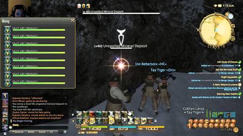 Levelling miner ffxiv. Leves with GC Scrolls and food for bonus exp is the fastest way. If you're looking to make money along the way then grind it out with those 2 bonuses...But those bonuses are way more important if you wanna make the money and the levels. Leves. along with GC survival manual II's, is the best way to level all DoL jobs. 